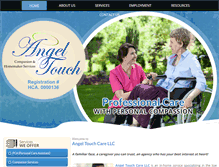 Tablet Screenshot of angeltouchcare.net